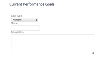 Current Performance Plan Goals