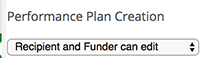 Performance Plan Creation
