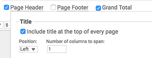 Page Header Title