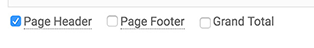Grand Total checkbox